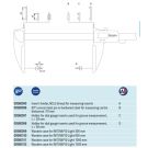 Tesa 00560098 holder for dial gauge styli on caliper L=58mm