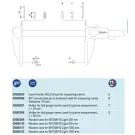 Tesa 00560098 holder for dial gauge styli on caliper L=58mm