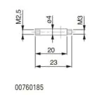Tesa 00760185 EXTENSION 20 MM Convert M3-M2.5