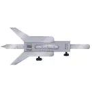 Tesa 00512016 vernier caliper with Vee Bridge ideal for slot depths on cylindrical shafts 6-120mm 
