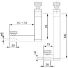 TESA 00760087 Probe Insert Holder For Depth Up to 185 mm, 150 mm Length, 69 mm Height