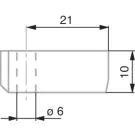 TESA 00760187 Probe Holder For Rod (0 Degree et 8 Degree) for use with TESA-μHITE