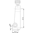 TESA 00760223 Probe Insert Holder for Probe Ø8 mm, 67.5 mm Height