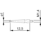 Tesatast  spare part for dial gauge stylus 1mm ball 12.53mm length 01860201