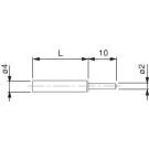 Tesa 02660074 Insert with Ø = 2 mm Contact Pin, hemispherical face with Ø 4 mm shank, for FMS probe