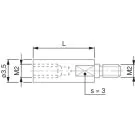 03540506 TESA Extensions for Inserts with M2 Thread