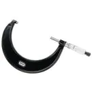 Starrett 436.1MXRL-125 Outside Micrometer features ratchet stop, lock nut and carbide face. 0.01mm Grad