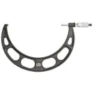 Starrett 436.1MXRL-225 Outside Micrometer features ratchet stop, lock nut and carbide face. 0.01mm Grad,