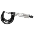 Starrett 436.1XRL-1 Outside Micrometer features ratchet stop, lock nut, and carbide face, Range 0-1" .001" Grad.