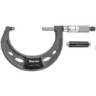 Starrett 444.1MXRL-75 Outside Micrometer range 50-75mm features ratchet stop, lock nut, and carbide face. 0.01mm Grad.