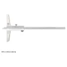 Tesa 00510227 Vernier Depth Gauge Pin End, Range 0-300mm, Graduation 0.02mm, Base Width 150mm, Pin Dia 2mm, Pin Length 8mm, Steel Tip