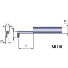 Tesa Rugosurf 10G & 20 SB110 probe for RUGOSURF 20 and 10G for concave or convex surfaces, R > 5 mm 06960057