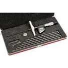 Starrett 749BZ-6RL Digital depth Micrometer 0-6" / 0-100mm Range 0001" /0.001mm Res base 4"