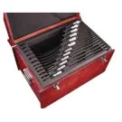 Starrett S436MEXRLZ Outside Micrometer Set includes 12 Micrometers Range 0-300mm 25, 50, 75, 100, 125, 150, 175, 200, 225, 250, 275 and 300mm micrometers, eleven standards, in case.