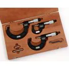Starrett ST216AXRLZ Digital Micrometer Set includes three digital micrometers in 0-1