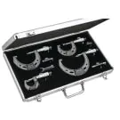 Starrett ST444.1BXRLZ . This Set features 4 micrometers 0-4" Measuring Range. 0.0001" Grad, Carbide Faces, Ratchet Stop, Lock Nut involves a wide range of measurements.