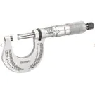 Starrett T230XRL Outside Micrometer includes a ratchet stop, lock nut, carbide face, and . 0-1" Range, .0001" Grad,