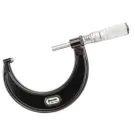 Starrett T436.1XFL-3 Outside Micrometer features 2-3" range, friction thimble, lock nut, carbide face, .0001" Grad, 