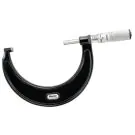 Starrett T436.1XFL-4 Outside Micrometer features 3-4" range, friction thimble, lock nut, carbide face, .0001" Grad, 