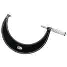 Starrett T436.1XFL-6 Outside Micrometer features 5-6" range, friction thimble, lock nut, carbide face,.0001" Grad, 