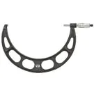 Starrett T436.1XRL-11 Outside Micrometer features ratchet stop, lock nut, and carbide face. .0001" Grad,