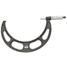 Starrett T436.1XRL-8 Outside Micrometer features ratchet stop, lock nut, and carbide face. .0001" Grad, Range 7-8"