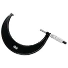 Starrett V436.1MXRL-150 Outside Micrometer range 125-150mm features ratchet stop, lock nut, and carbide face. 0.001mm Grad, Lock Nut, Carbide Faces.