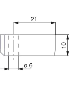 TESA 00760187 Probe Holder For Rod (0 Degree et 8 Degree) for use with TESA-μHITE