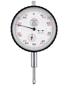 Tesa ROCH Dial Gauge 58mm Diameter 10mm travel .01mm Res With mounted central lug back 0141760636