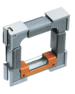 TESA 05331206 Precision Spirit Levels with 4 Measuring Face, 0.02 mm Analogue Scale Interval, 200 mm Height, 200 mm Width, 40 mm Length