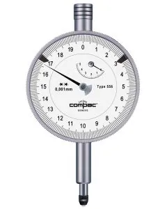 Tesa Compac 556E IP54 58mm Dial Gauge 5mm travel .001mm resolution waterproof