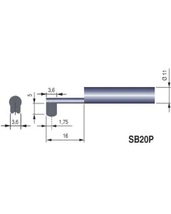 Tesa Rugosurf 90G Probe SB20P for grooves of depth < 5 mm 06960050