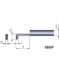 Tesa Rugosurf 90G Probe SB50P for concave surfaces and for measuring at 90° 06960053