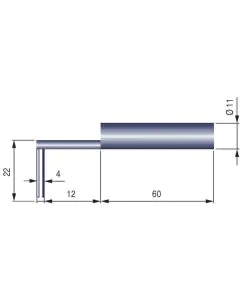 Tesa Rugosurf 90G Probe SB120P for grooves of depth < 20 mm 06960054