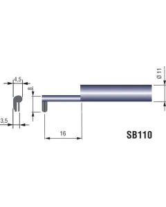 Tesa Rugosurf 10G & 20 SB110 probe for RUGOSURF 20 and 10G for concave or convex surfaces, R > 5 mm 06960057