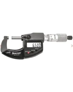 Starrett 796.1MXRL-25 Digital Micrometer 0-25mm, Resolution 0.001mm, IP67 coolant proof, METRIC ONLY. Includes setting standard