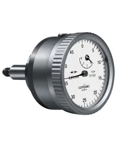 Tesa COMPAC CP 353 Dial Gauge 3mm travel .01mm Res with Back Mounted Plunger