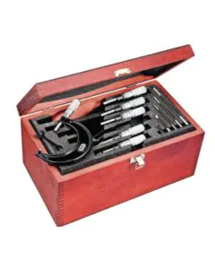 Starrett ST436.1CXFLZ Outside Micrometer Set of 6 includes 1