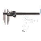 Tesa 00530437 twin-cal IP67 digital caliper with rounded measuring faces for internal dimensions and Knife-edge Jaws for External Dimensions 0-39"/0-1000mm