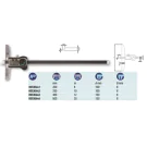 Tesa 00530444 twin-cal IP67 Depth caliper with short cut measuring face 0-20"/0-500mm
